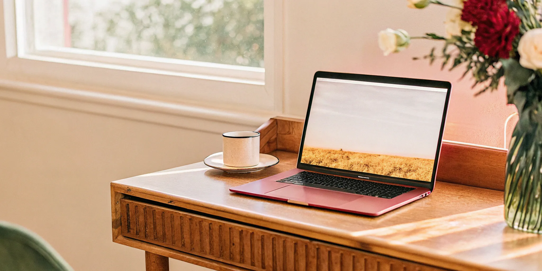 Online wedding ordination process on a laptop.
