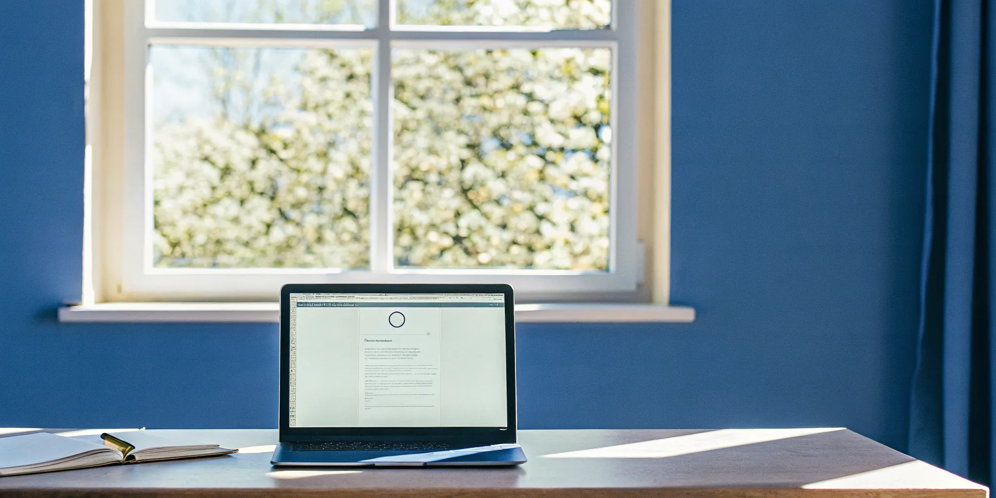 A laptop and open book used to get an online marriage officiant certification.