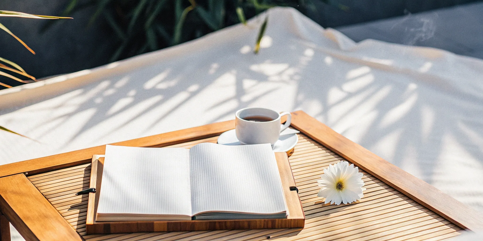 Planning a wedding ceremony in a notebook as part of a wedding officiant course.